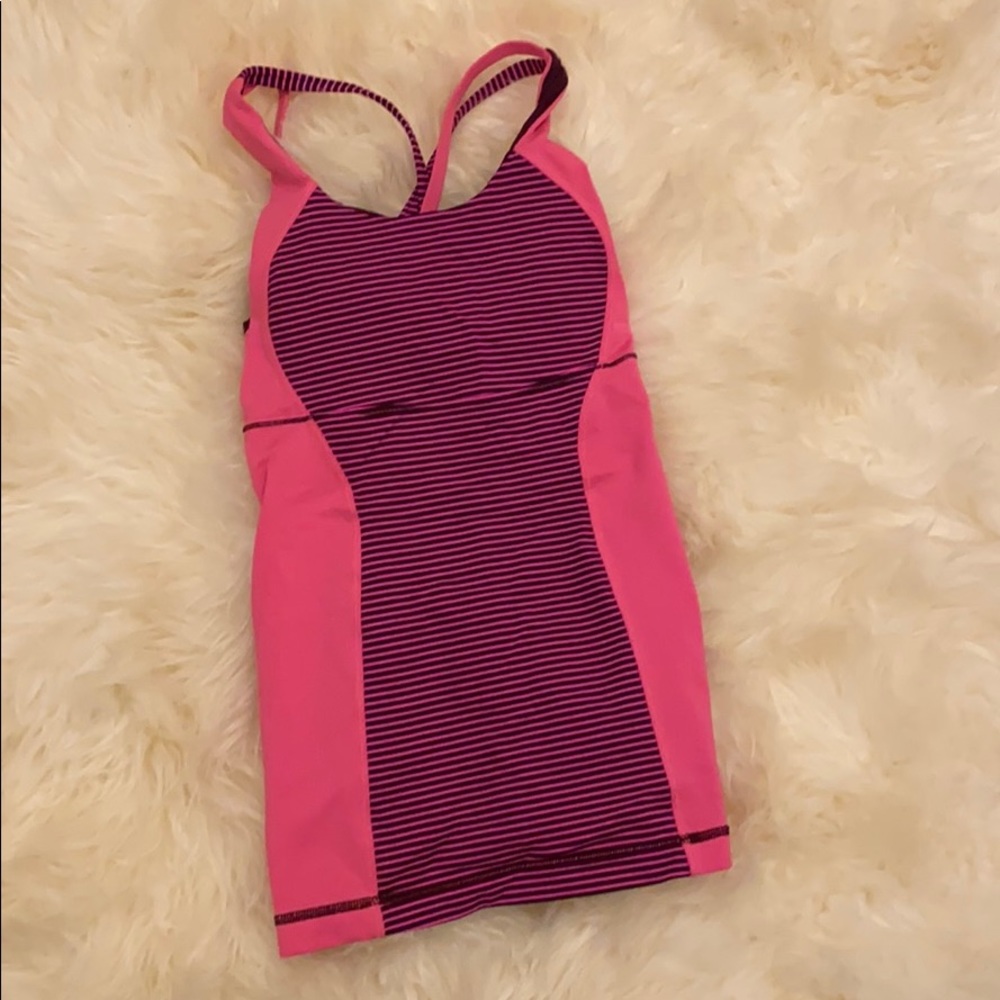 Pink lulu lemon tank